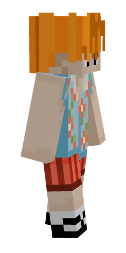 Blue skin: body, right side render