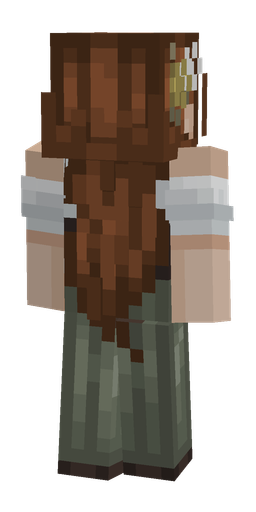 Brown skin: body, back render