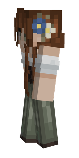 Brown skin: body, left side render