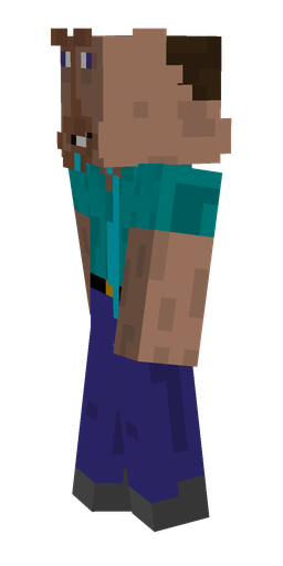 Blue skin: body, left side render