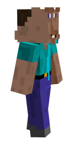 Blue skin: body, right side render