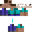 Blue skin: raw texture render