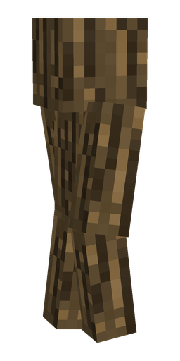 Brown skin: body, left side render