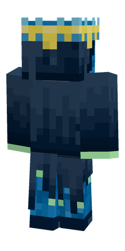 Blue skin: body, back render