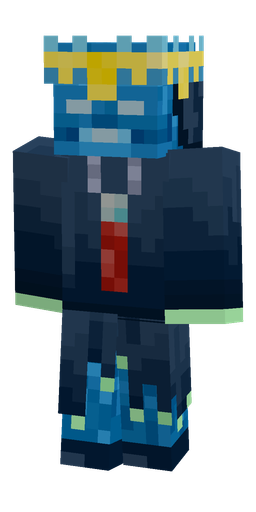 Blue skin: body, front render