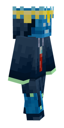 Blue skin: body, right side render