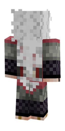 Black skin: body, back render