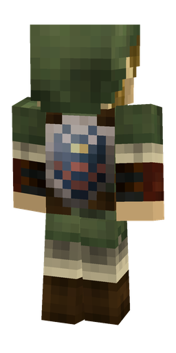 Brown skin: body, back render