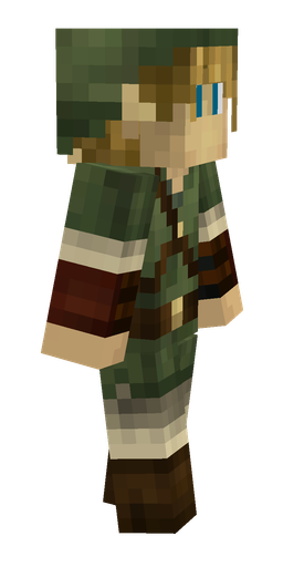 Brown skin: body, right side render