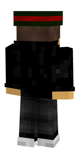 Black skin: body, back render