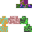 Classic skin: raw texture render
