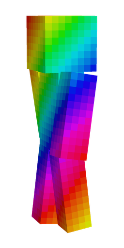 Blue skin: body, left side render