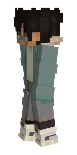 Black skin: body, left side render
