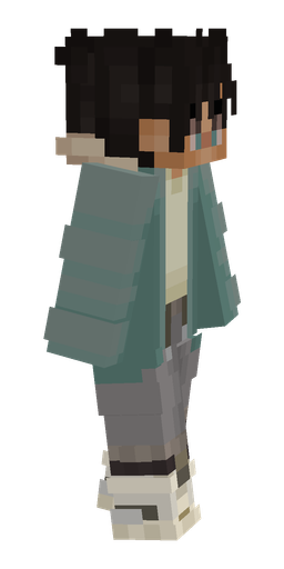 Black skin: body, right side render