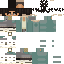 Black skin: raw texture render