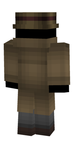 Black skin: body, back render