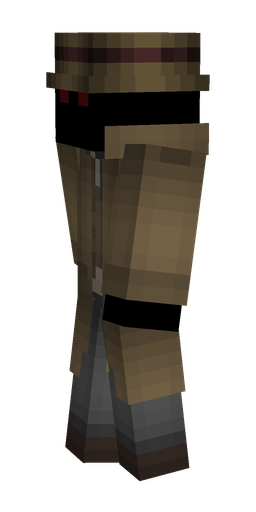 Black skin: body, left side render