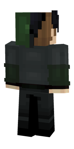 Black skin: body, back render