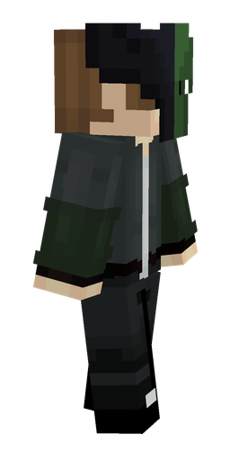 Black skin: body, right side render