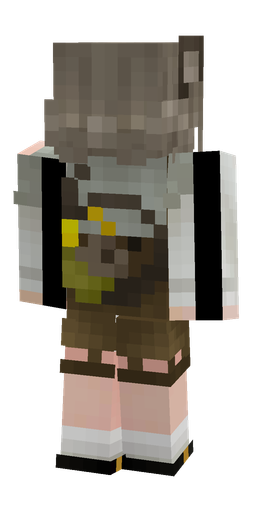 Brown skin: body, back render