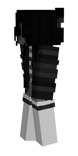Black skin: body, left side render