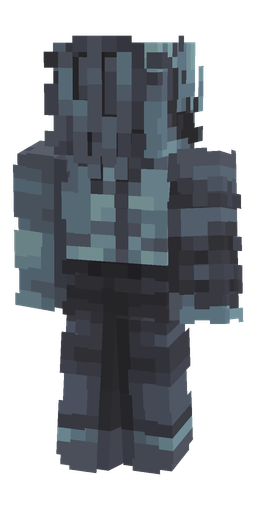Black skin: body, back render