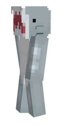Blue skin: body, left side render