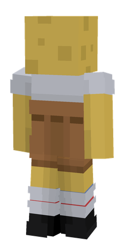 Blue skin: body, back render