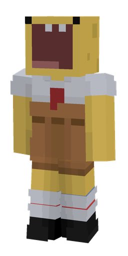 Blue skin: body, front render