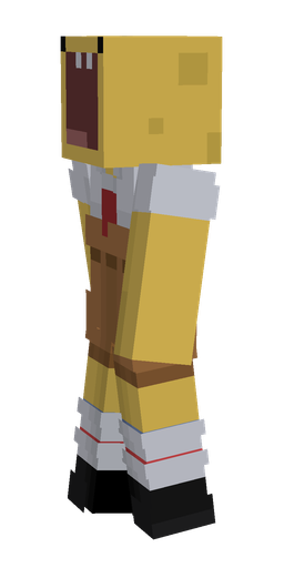 Blue skin: body, left side render
