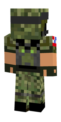 Black skin: body, back render