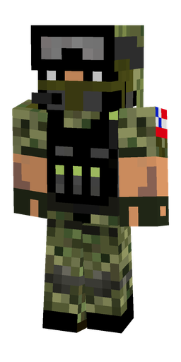 Black skin: body, front render