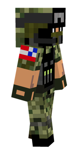 Black skin: body, right side render