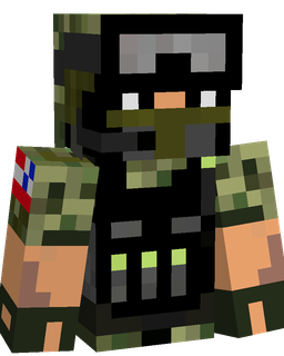 Black skin: bust render