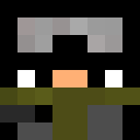 Black skin: face render