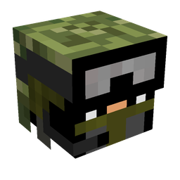 Black skin: head render