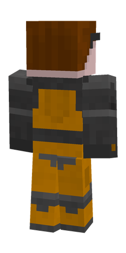 Black skin: body, back render