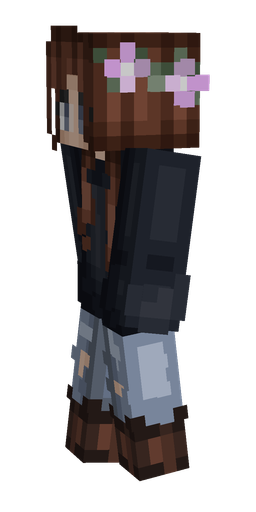 Black skin: body, left side render