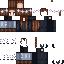 Black skin: raw texture render