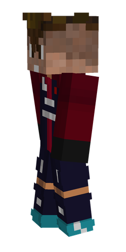 Black skin: body, left side render