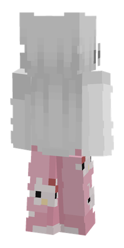 Pink skin: body, back render