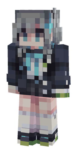 Black skin: body, front render