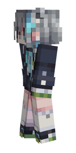 Black skin: body, left side render