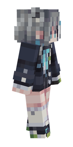 Black skin: body, right side render