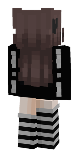 Black skin: body, back render