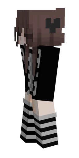 Black skin: body, left side render