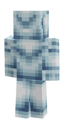 Blue skin: body, back render