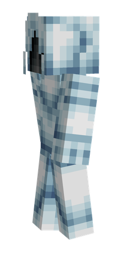 Blue skin: body, left side render