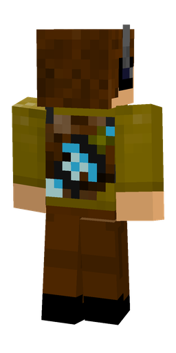 Black skin: body, back render