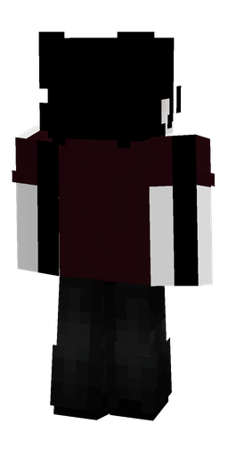 Black skin: body, back render
